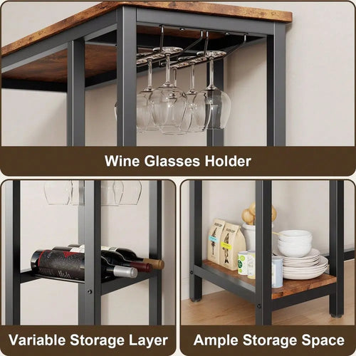 3 - Piece Kitchen Counter Dining Table Set