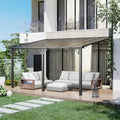 Wall-Mounted Pergola, Metal Awning