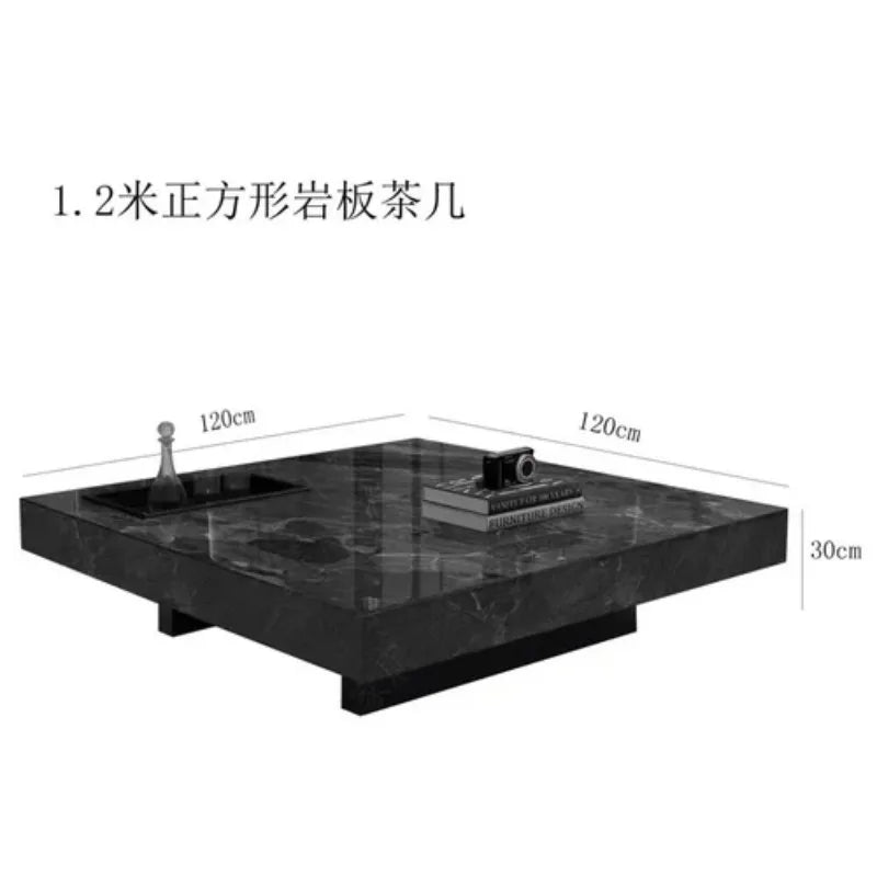 Modern Coffee Table Top Rectangular Stone Marble Top