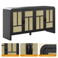 Rattan Sideboard Buffet Cabinet with Storage,