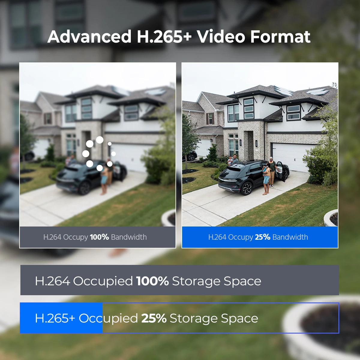 1080P 8CH CCTV Security System AI Human/Vehicle Detection Wired Surveillance Cameras
