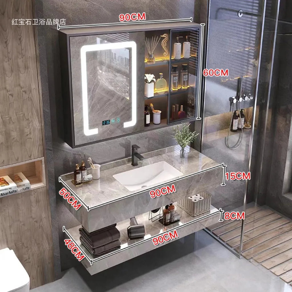 Simple Washbasin Bathroom Vanities Vintage Toilet Partition Vanity Bathroom Vanities Light Storage Mobiletto Bagno Furniture