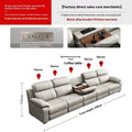 Genuine Leather Electric Italian Recliner Sofa Loveseat