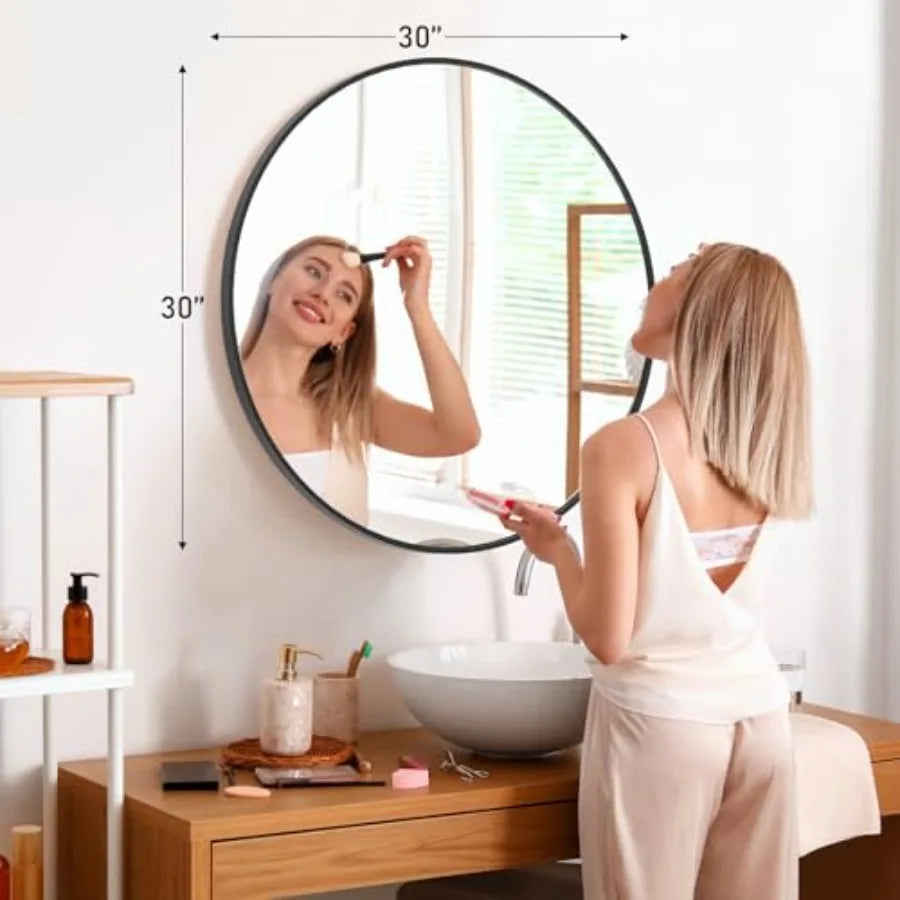 Round Bathroom Mirror for Over Sink