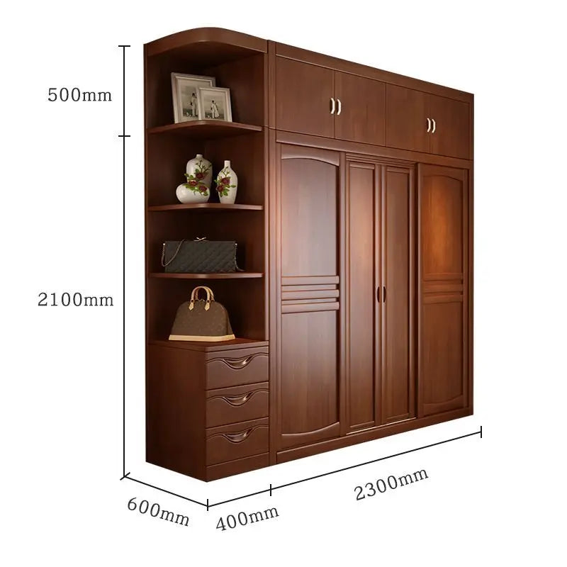 Wardrobe Solid wood sliding door