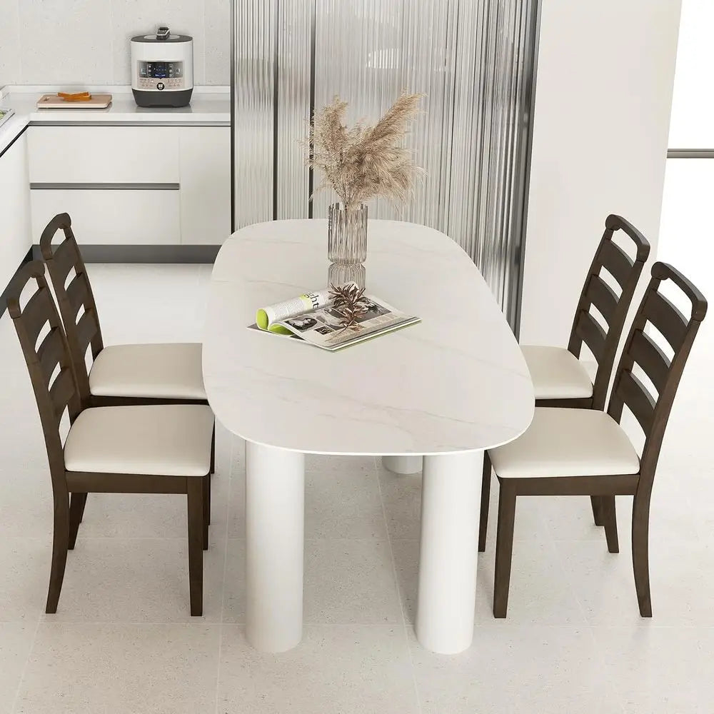 Set of 4 Upholstered Dining Chairs