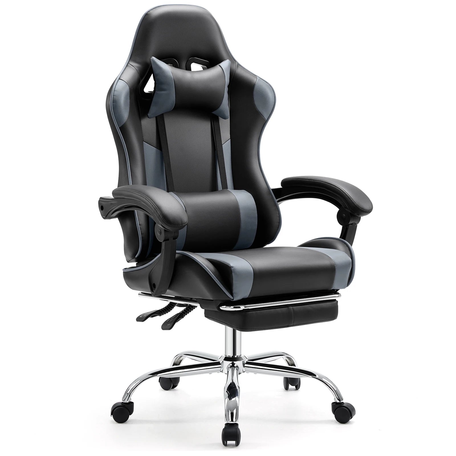 Ergonomic Office Gaming Chair with Footrest and Lumbar Support