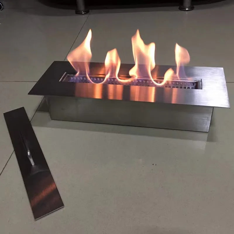 Smokeless Modern Luxury Bio Ethanol Fireplace with Tempered Glass