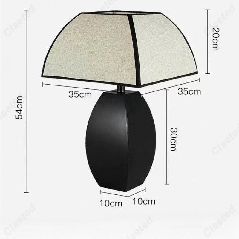 Modern Simple LED Fabric Lampshade Table Lamp