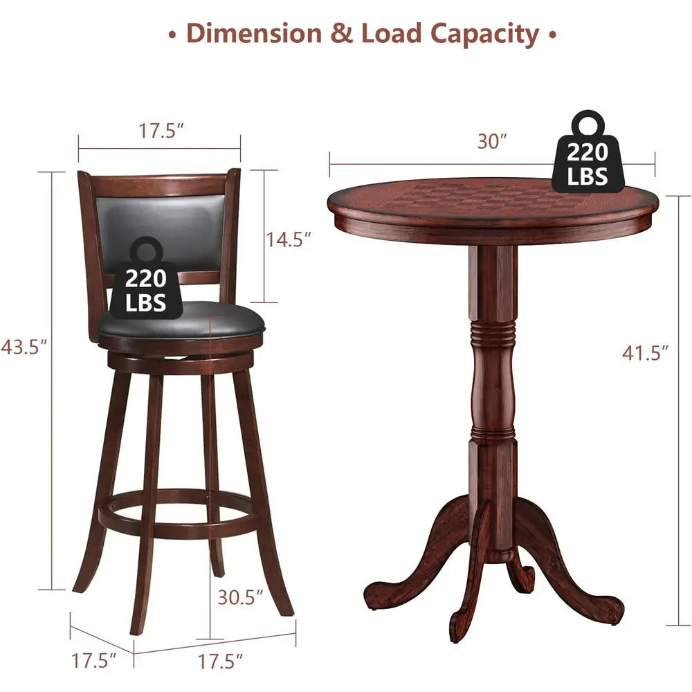 Round Bar Table and Stools
