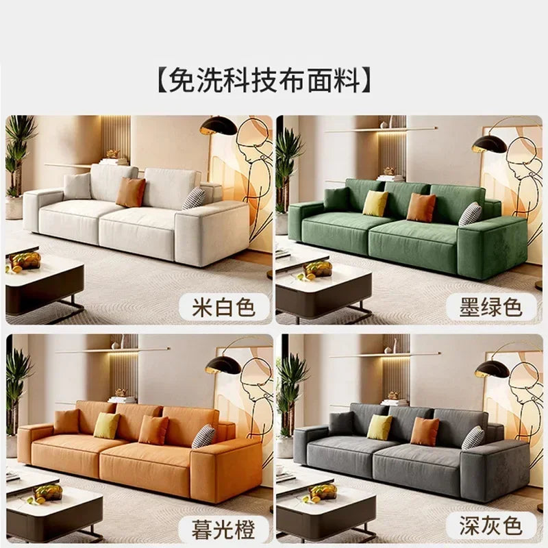 Modern Simple Cloth Minimal Tofu Block Sofa