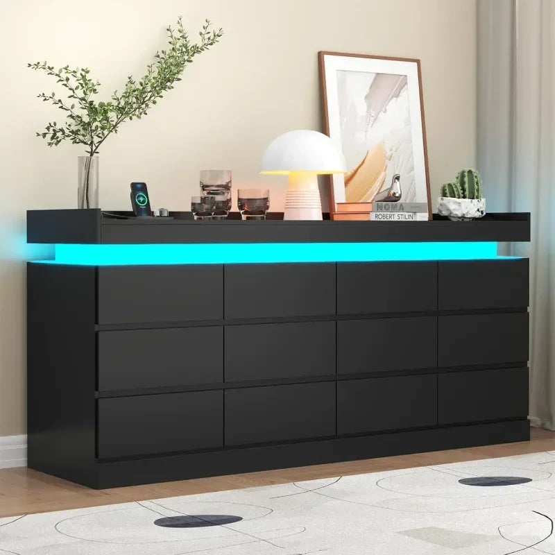 9 Drawer Dresser with Power Outlet