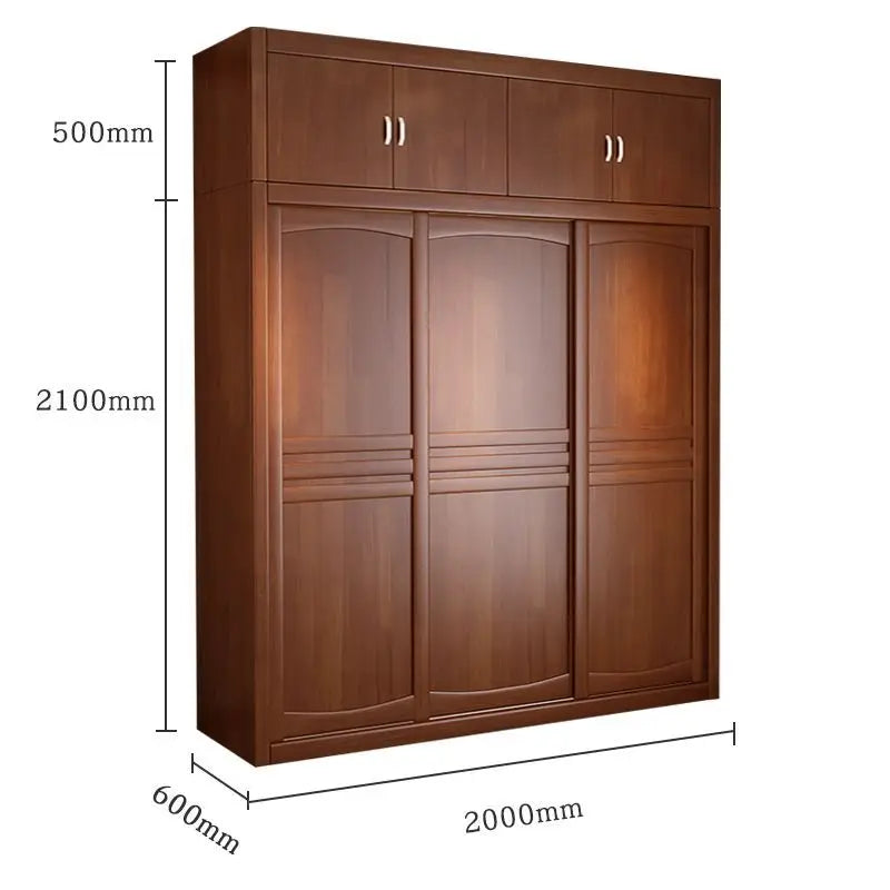 Wardrobe Solid wood sliding door
