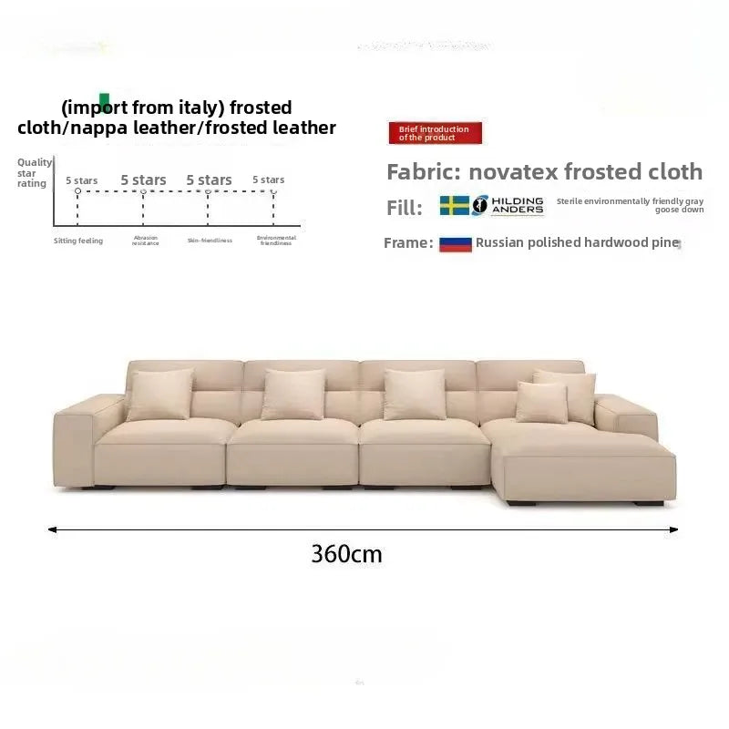 Beige Living Room Combination Sofa