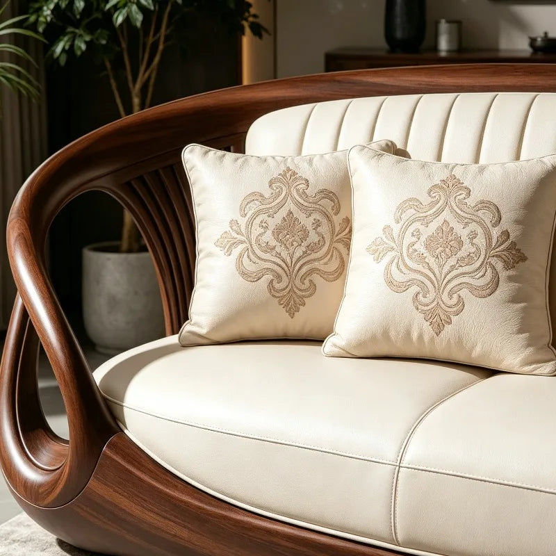 New Design Chinese Style Solid Wood Living Room Sofas