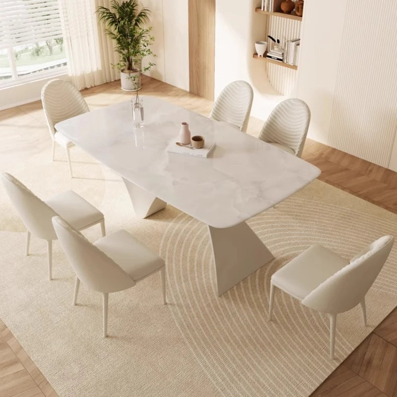 Nordic Waterproof Dining Table Oval Living Coffee Hospitality Dining Table Folding Kitchen Mesa De Comedor Home Furniture
