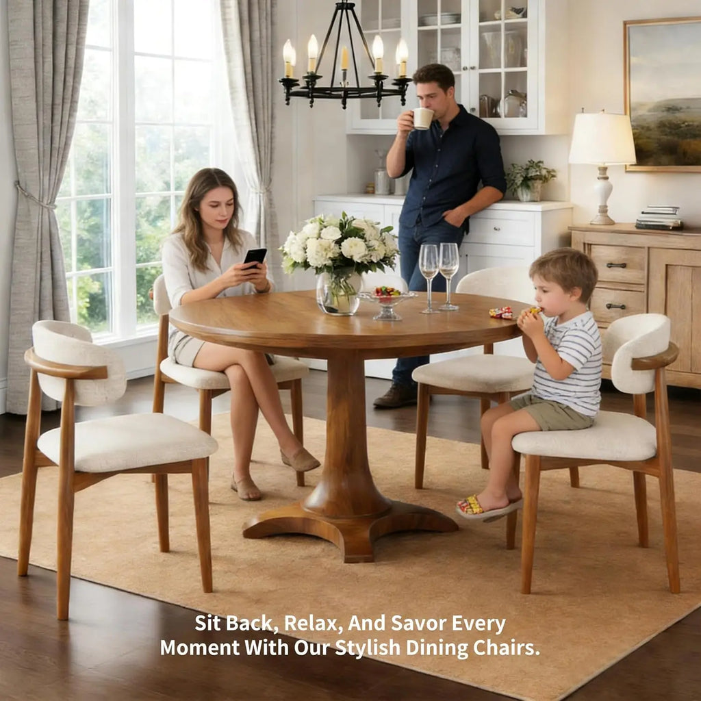 Wooden Dining Chairs Set of 8