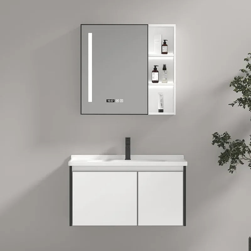 Modern Floating Bathroom Vanity with Sink, 3 Soft-Close Drawers