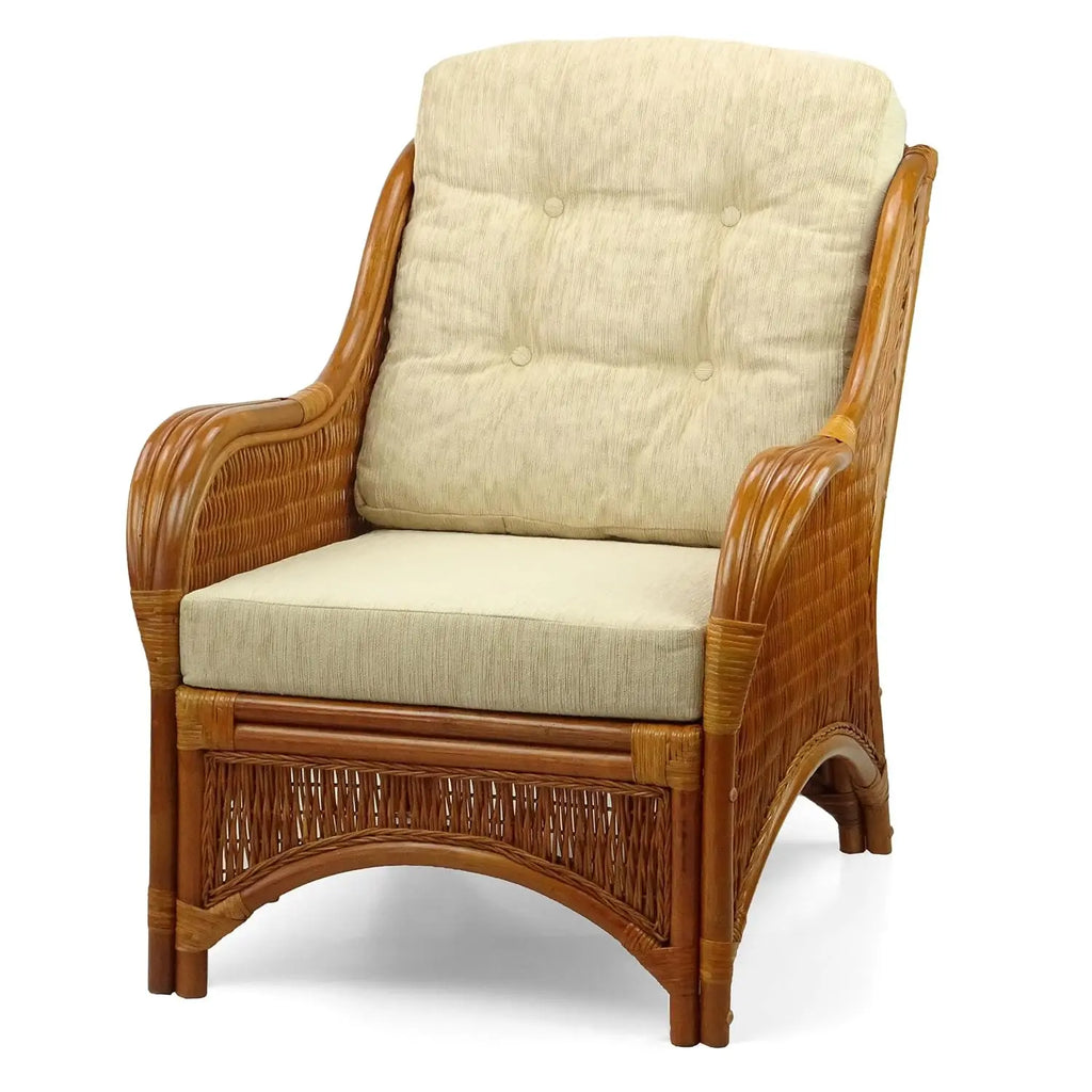 Natural Rattan Handmade Lounge Armchair