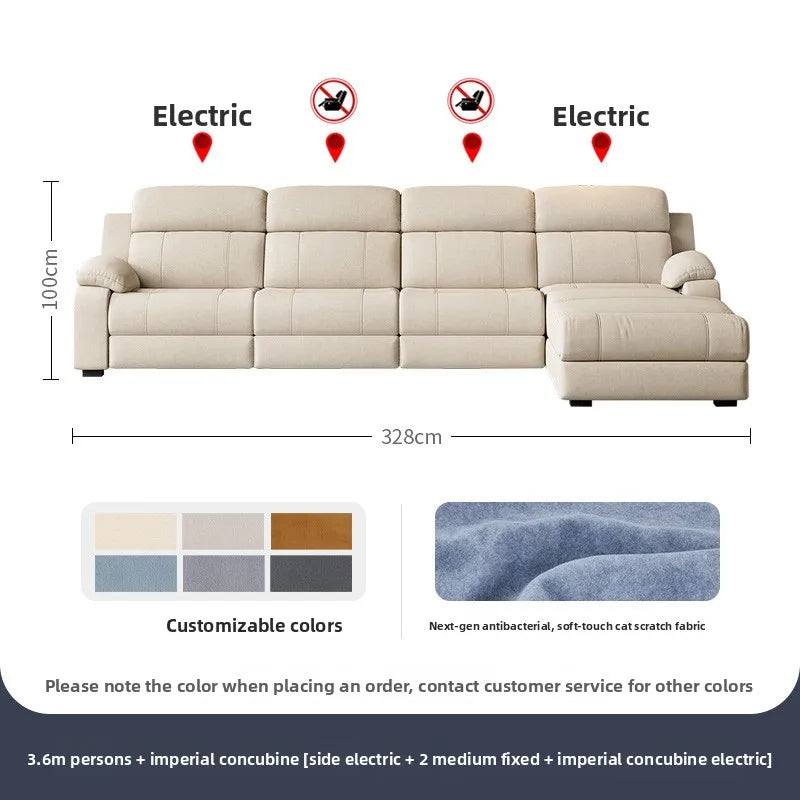 Electric Recliner Sofa Smart Fabric Sofa