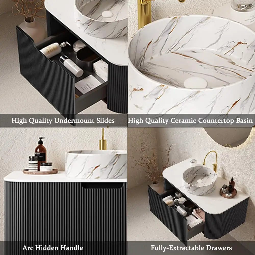 24in Floating Bathroom Vanity with Sink