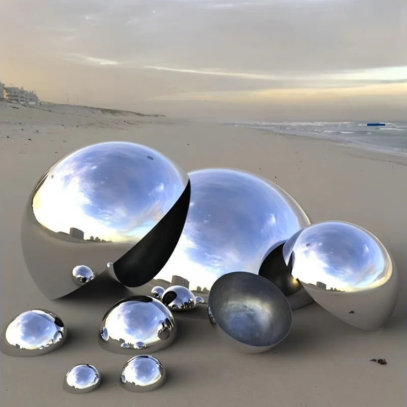 Stainless Steel Mirror Hollow Decorative Sphere