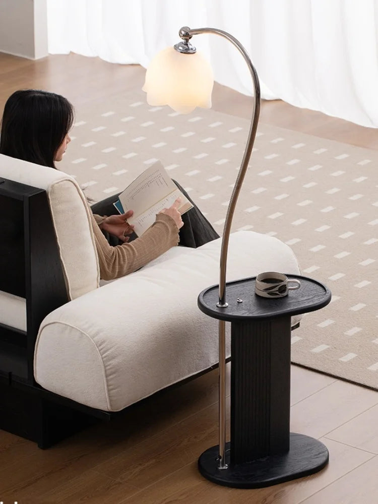 Ancient Style Standing Floor Lamp  with Table