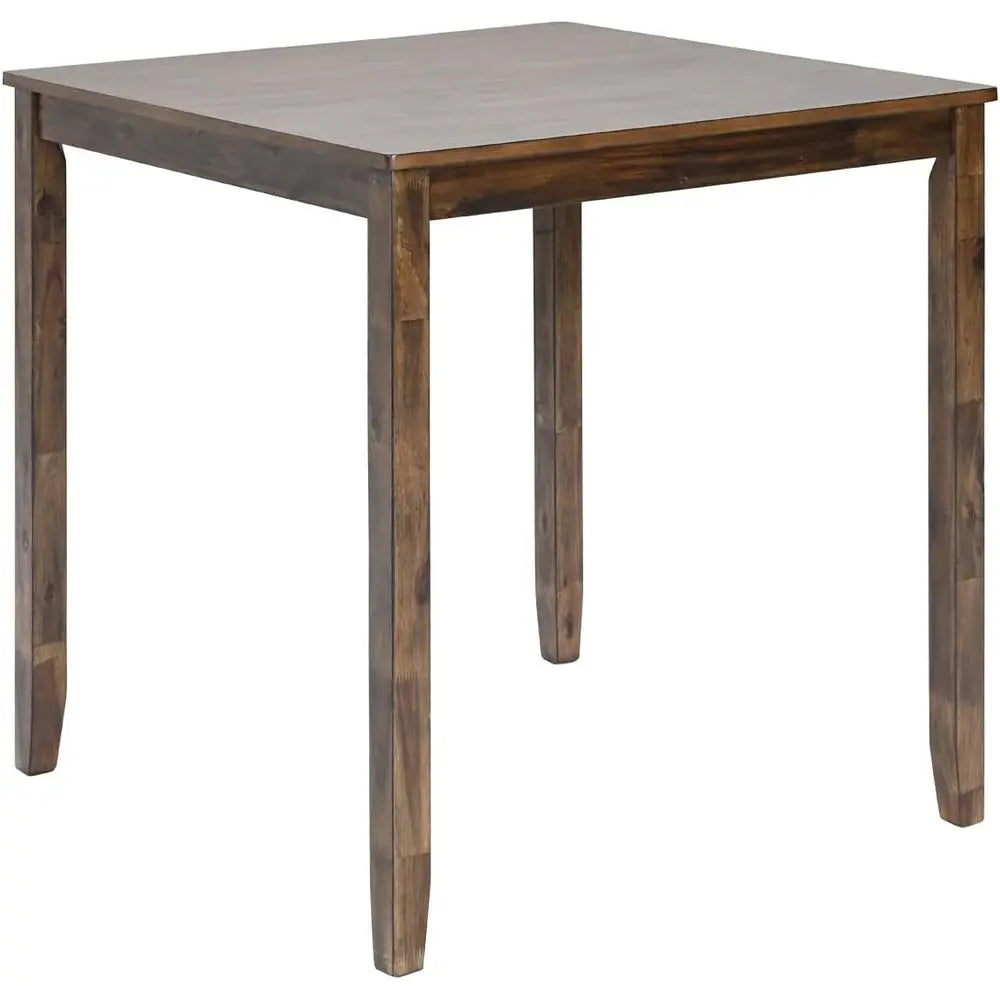 Walnut Square Counter Height Dining Table for 4