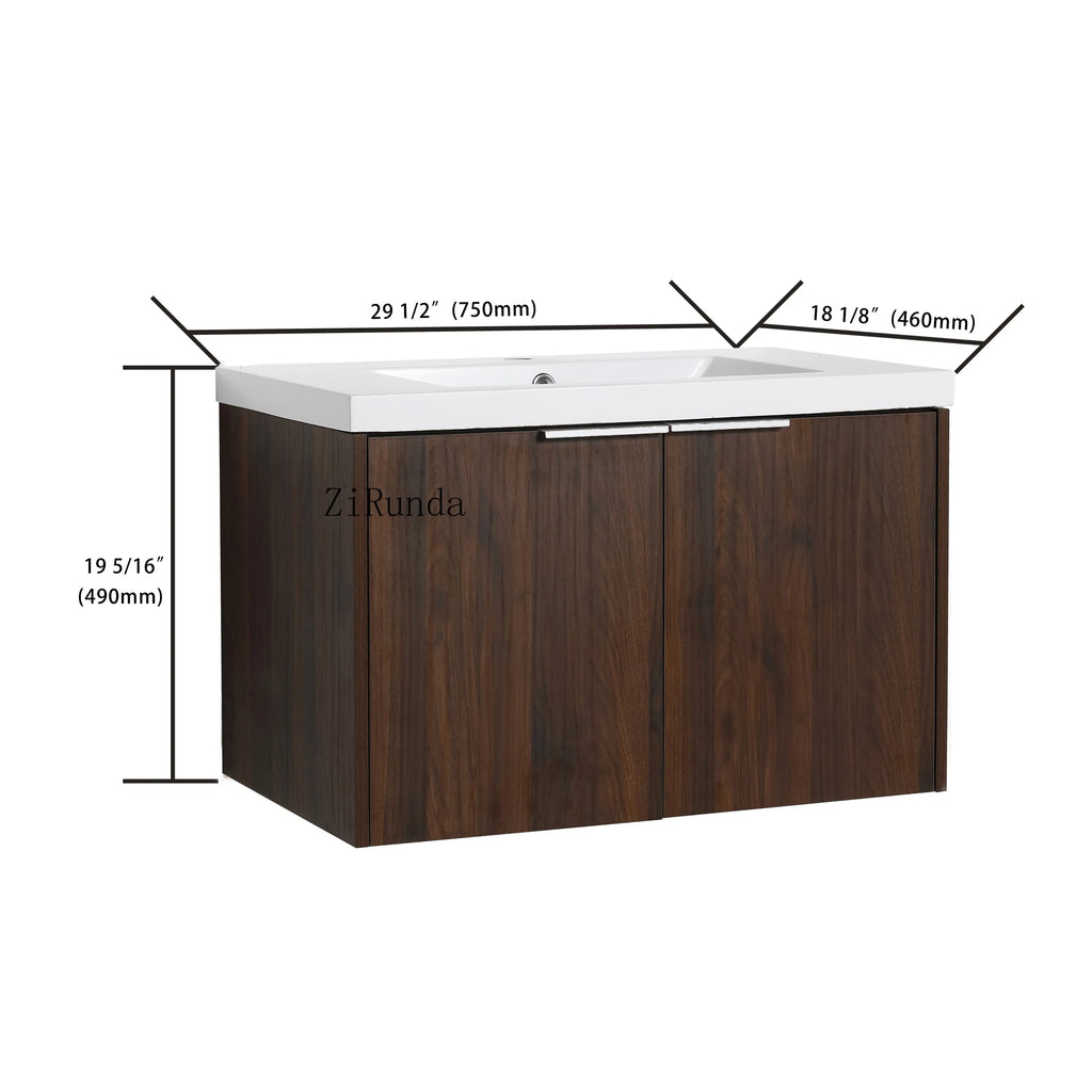 Soft Close Doors Bathroom Vanity With Sink,