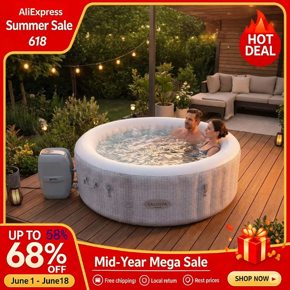 2 to 4 Person Inflatable Hot Tub