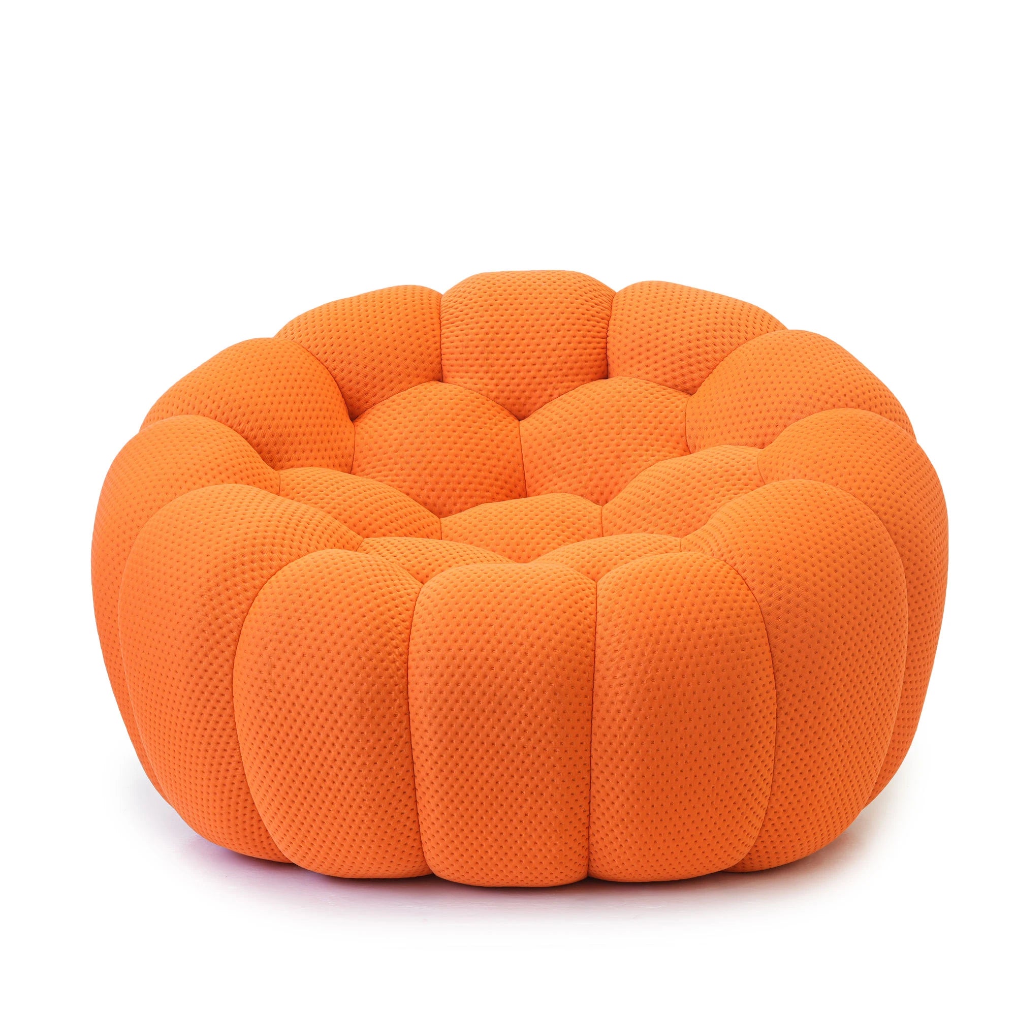 Oversized Boneless Bubble Couch, Football-Shaped Design