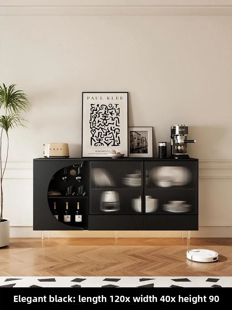 Cream Buffet Wood Island Storage