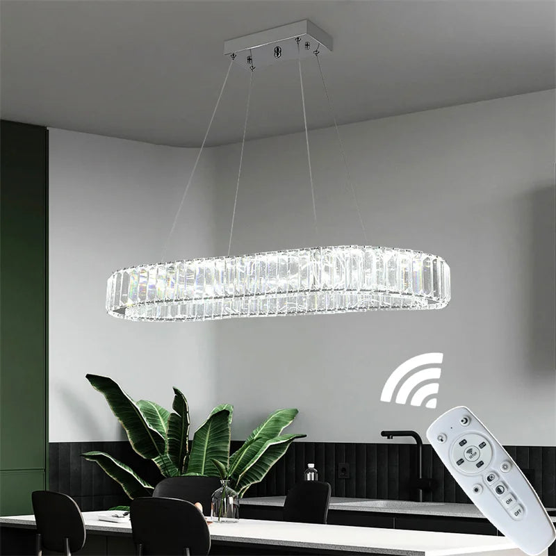 Modern Crystal Rings Led Chandelier