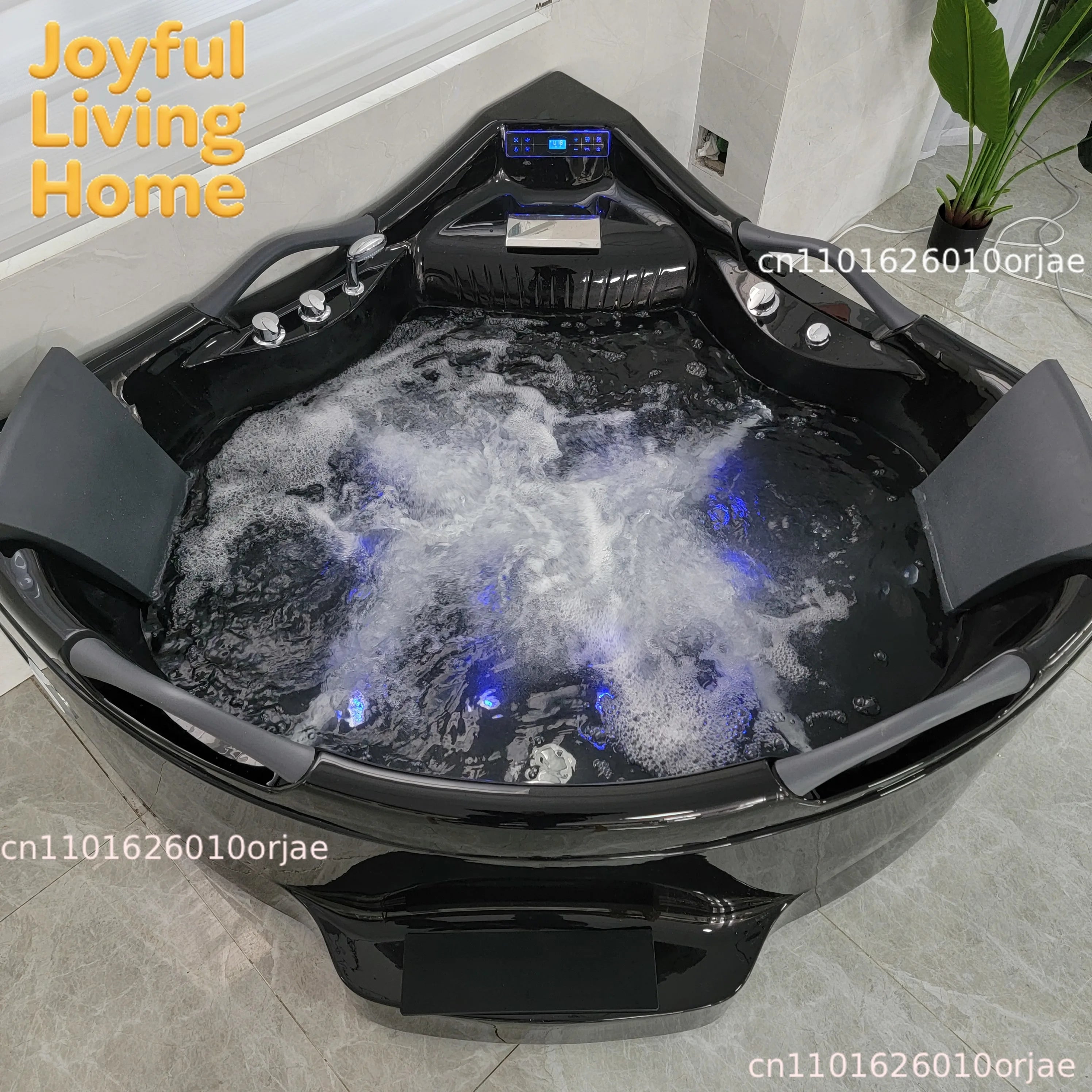 Black Acrylic Massage Bath Tubs Bathtubs & Whirlpools