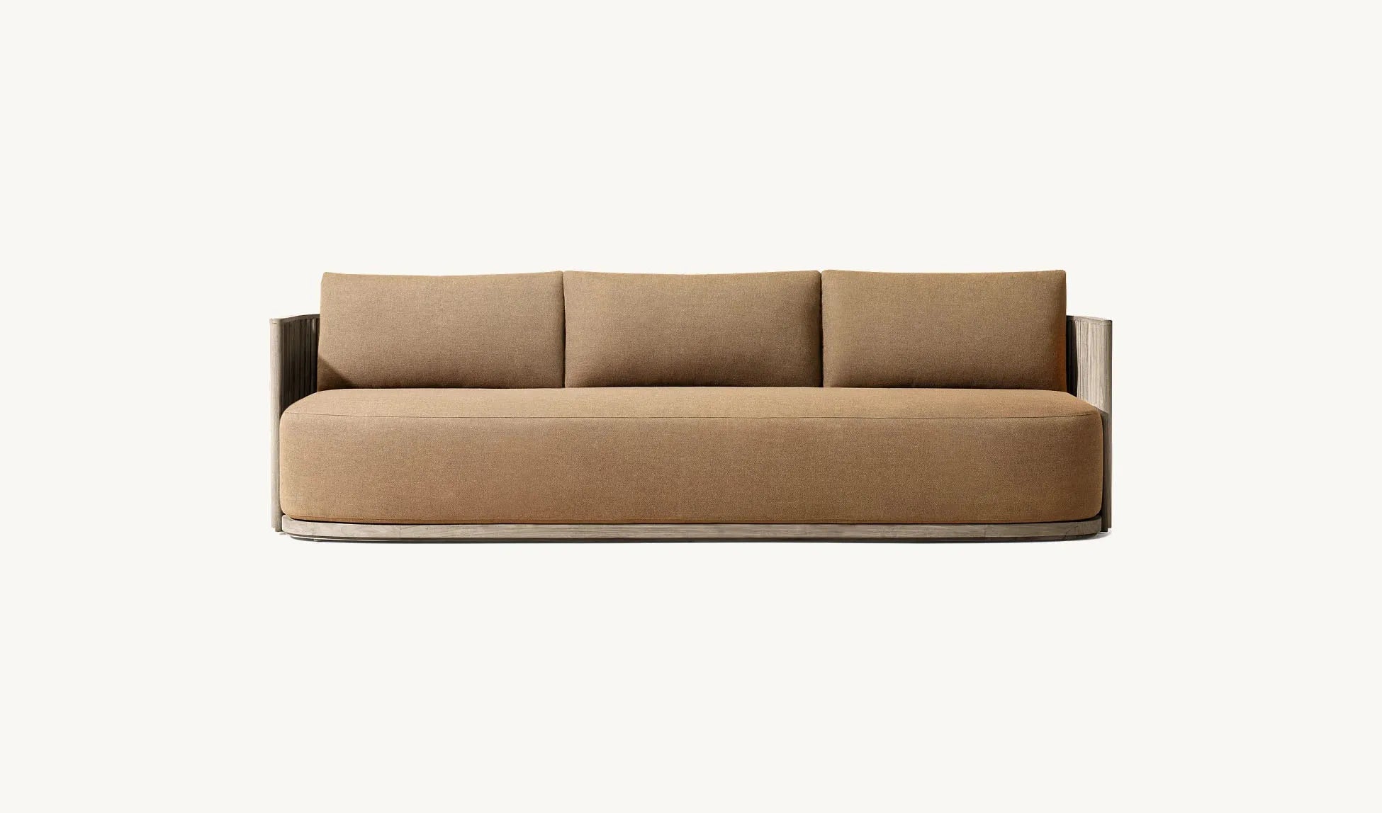 Custom garden patio teak sectional sofa set