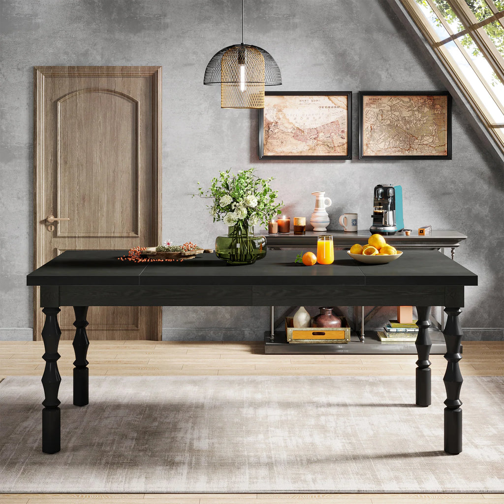 Wood Dining Table for 4-6 People