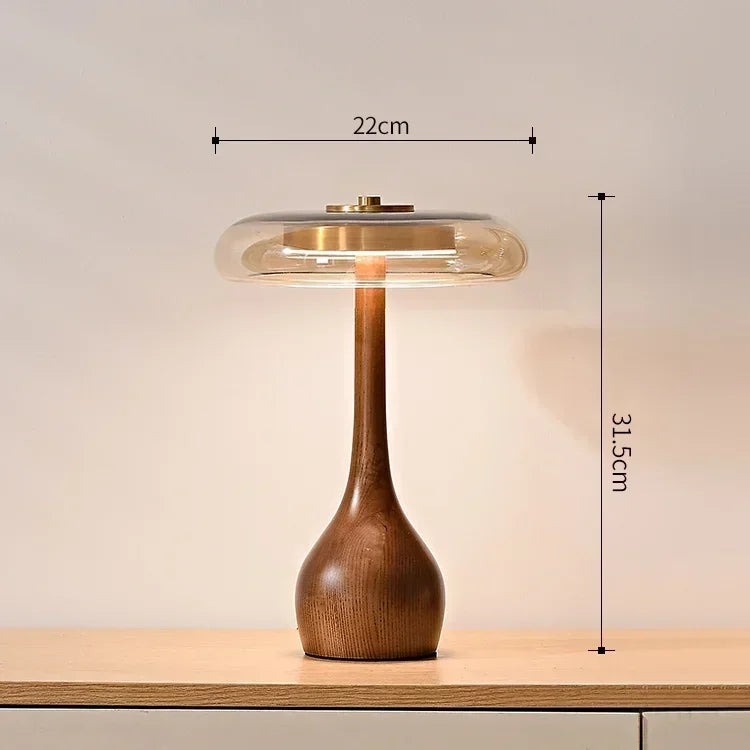 Retro Style Floor Lamp Wooden French Desk Lamp