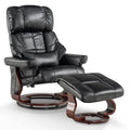 Manual Swivel Recliner Chair with Ottoman