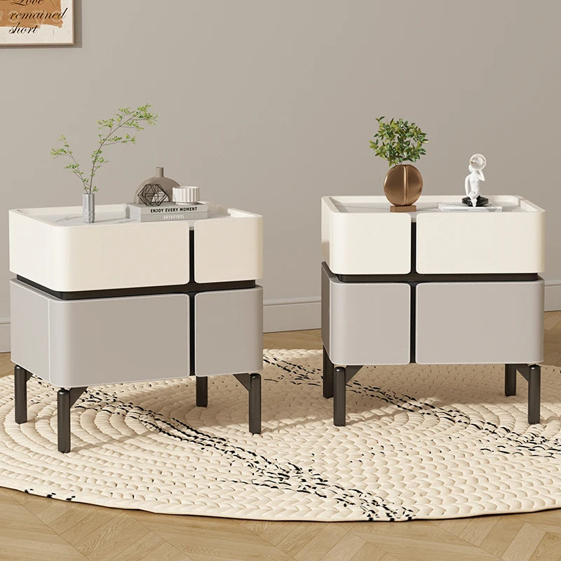 Set Of 2 Modern Luxury Nightstands