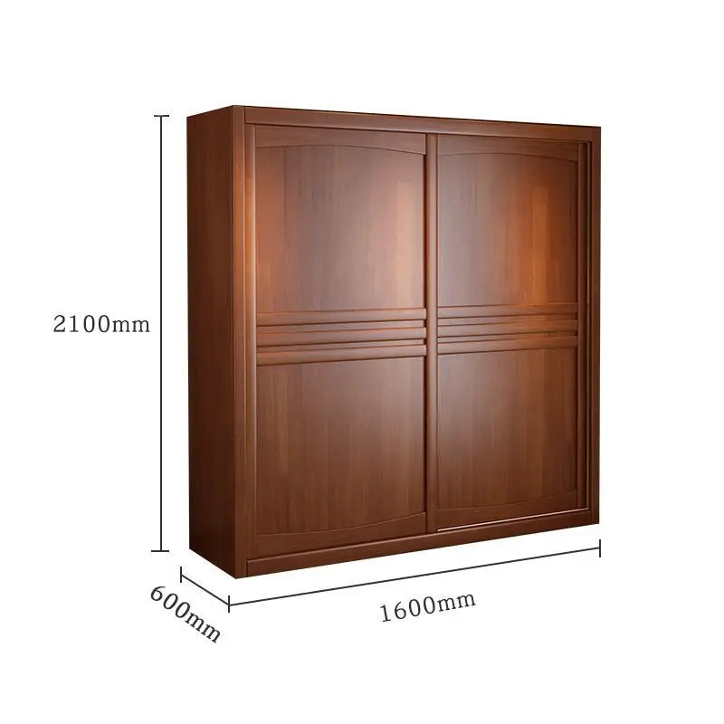 Wardrobe Solid wood sliding door