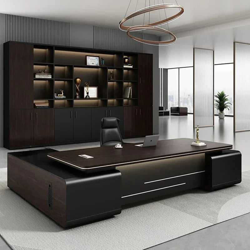 L Shape Executive Desk Designer Drawers