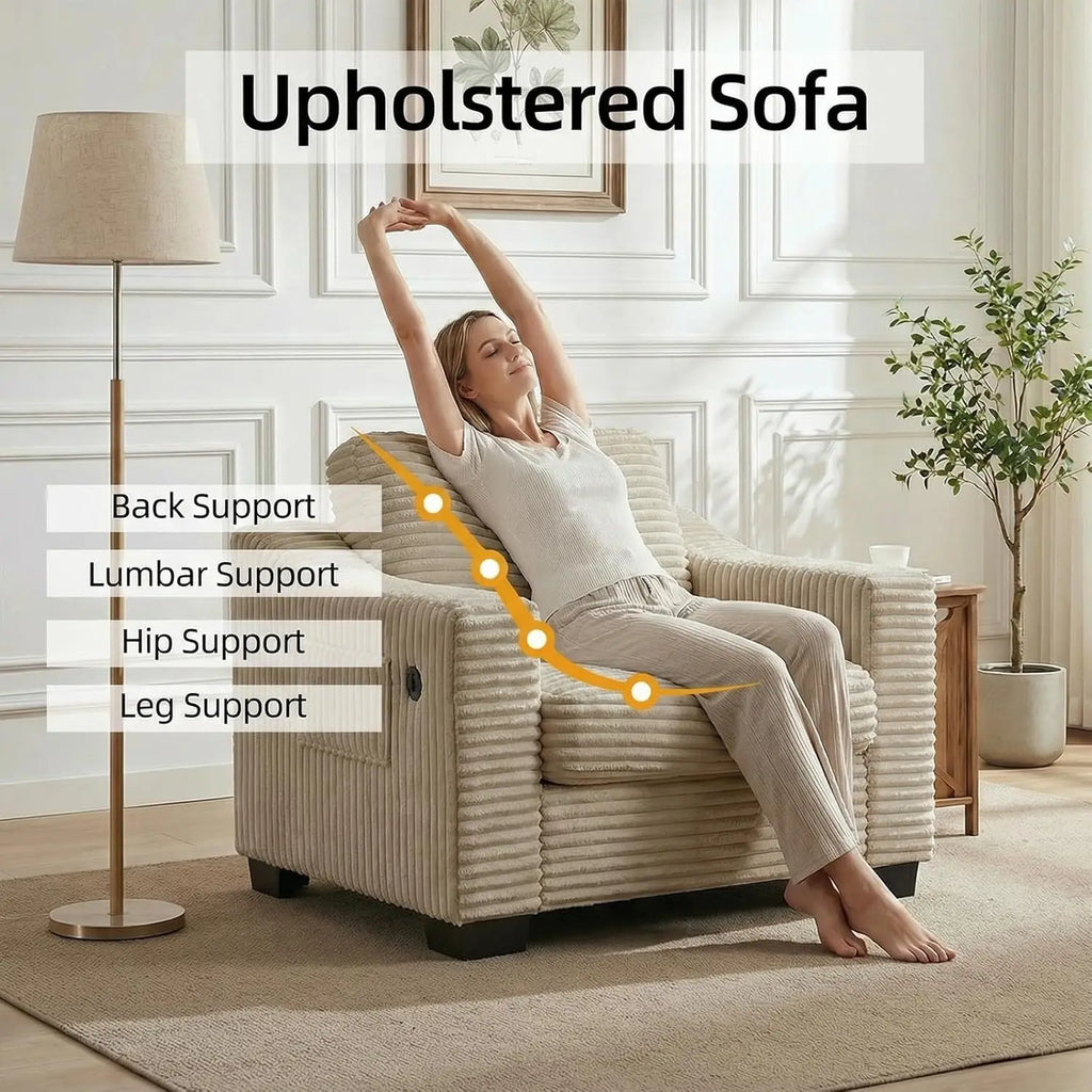 Oversized Accent Chair USB Charger