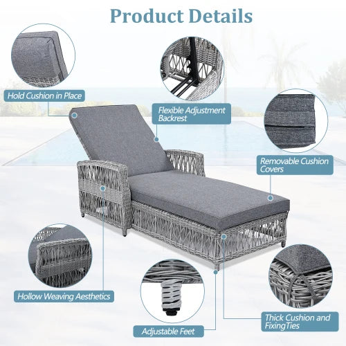 Outdoor Long Reclining Chaise
