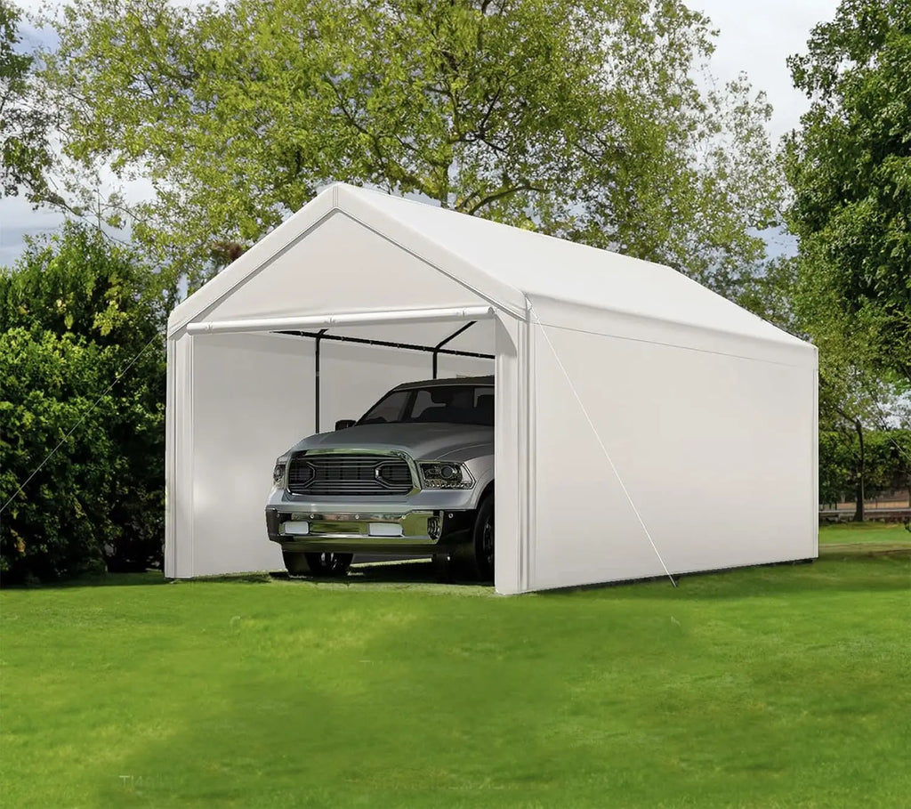 Carport 10x20 Ft Heavy Duty Canopy Steel Canopy