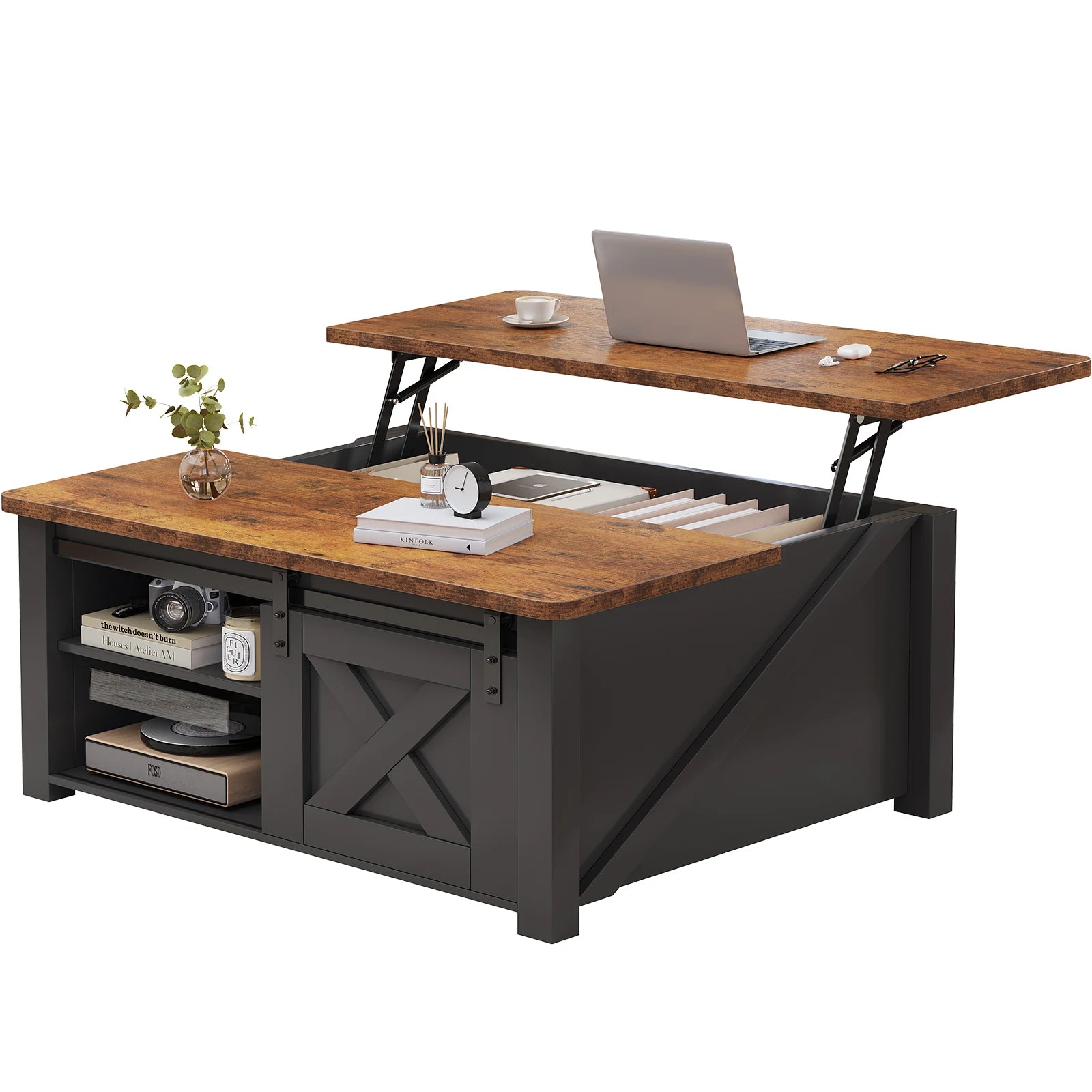 Wood Lift Top Coffee Tables Square
