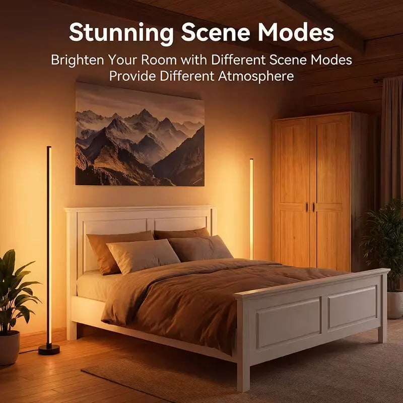 Modern Minimalist RGB Corner Floor Lamp