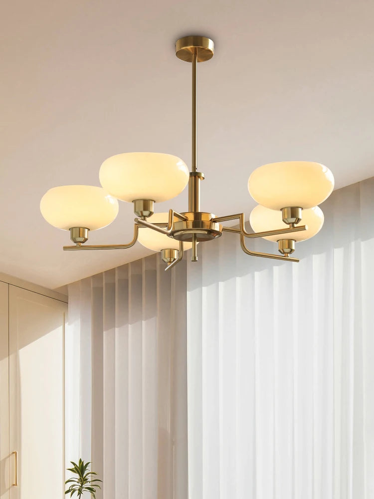 Bauhaus modern French chandelier