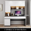 Premium Double desk, bookshelf integrated table
