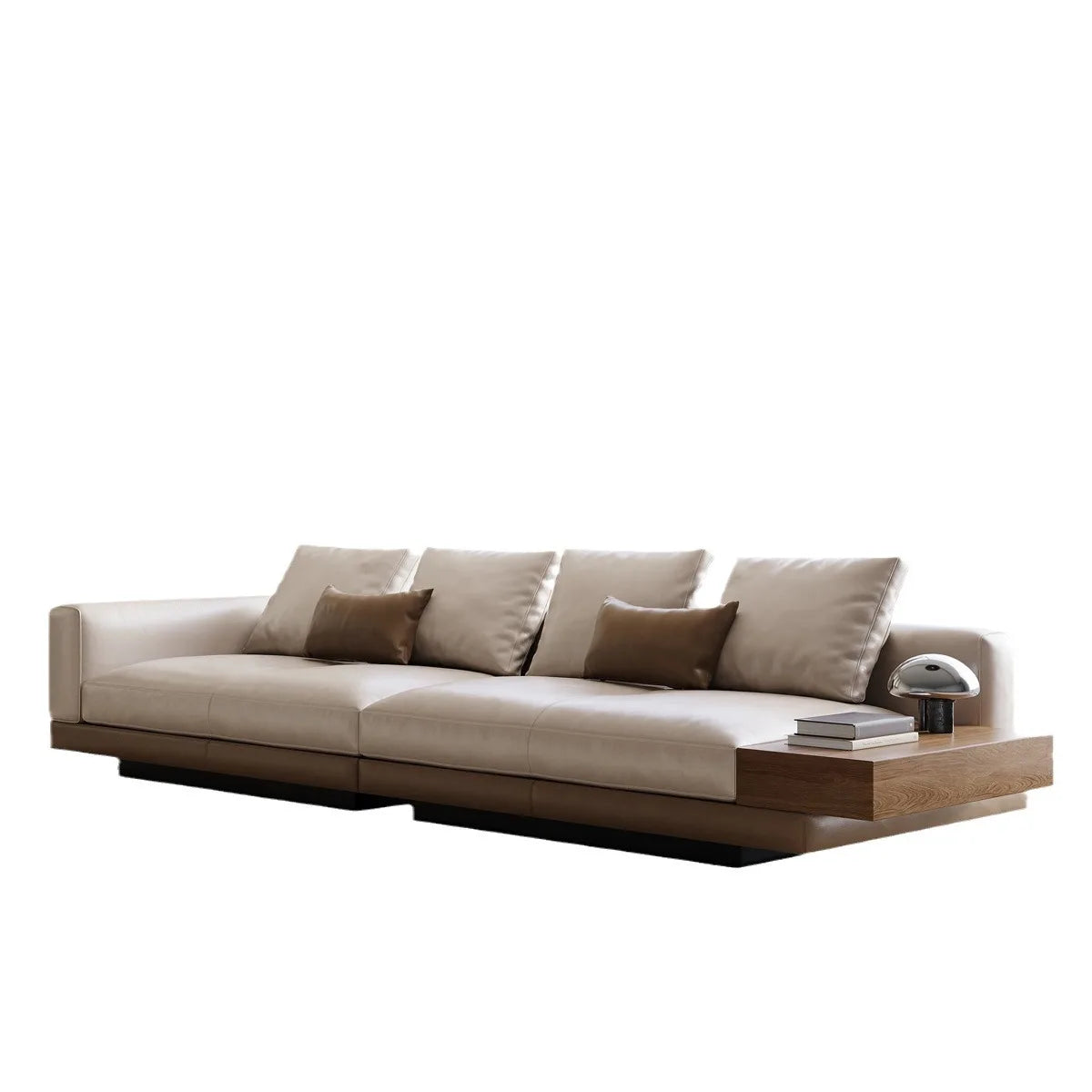 Connelly Leather Italian Minimalist Sofa