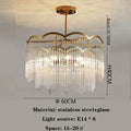 Modern Luxury Crystal Glass LED Chandelier